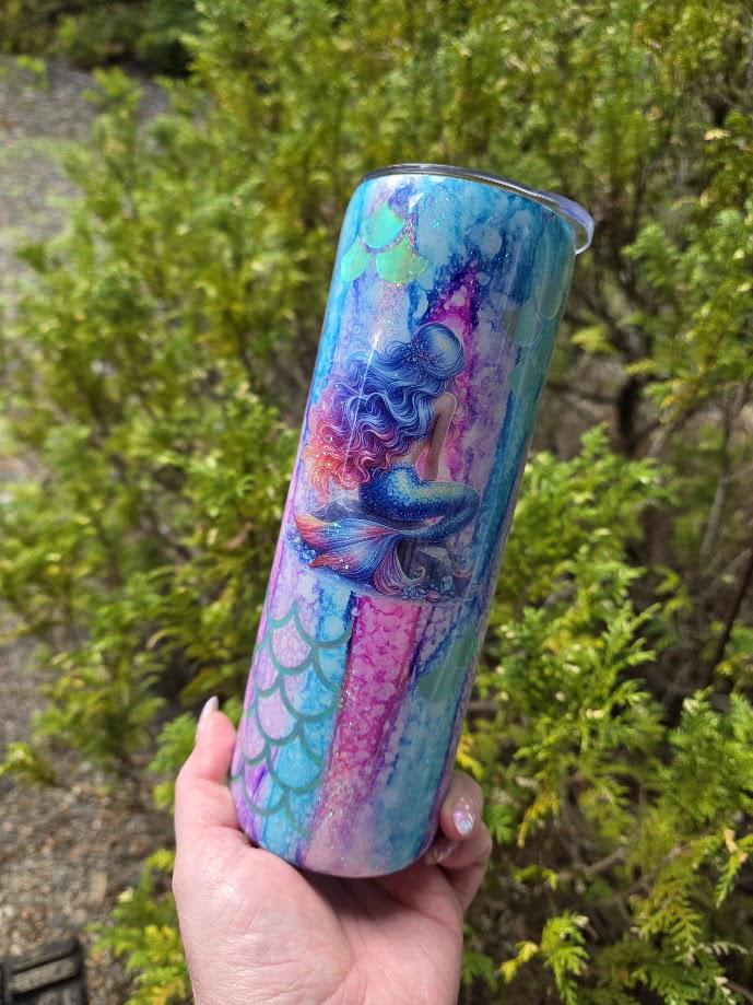 Mermaid Dreams | 20oz Skinny Stainless Steel Epoxy Tumbler