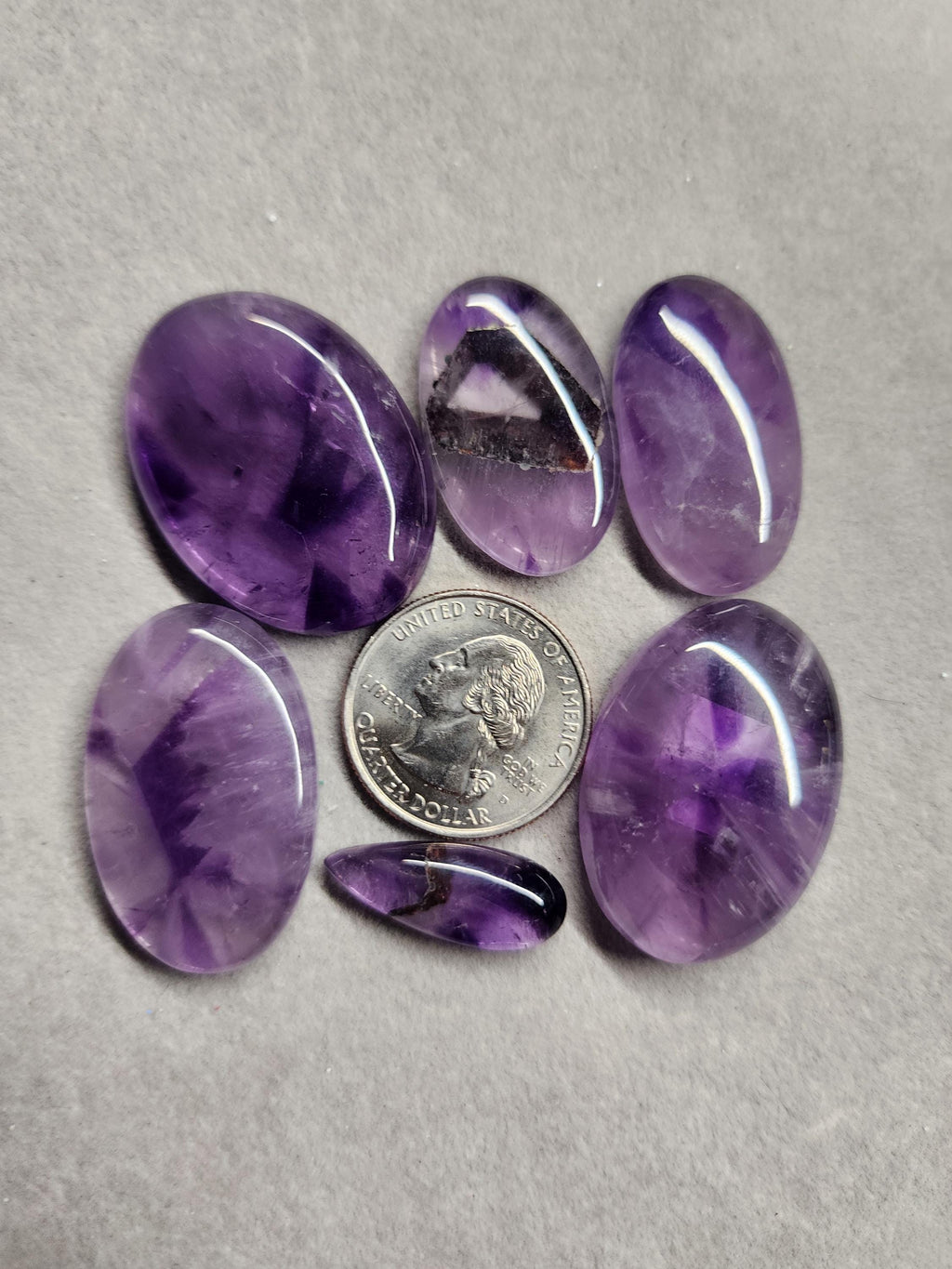 Bulk Lot | Natural Trapiche Amethyst Cabochons