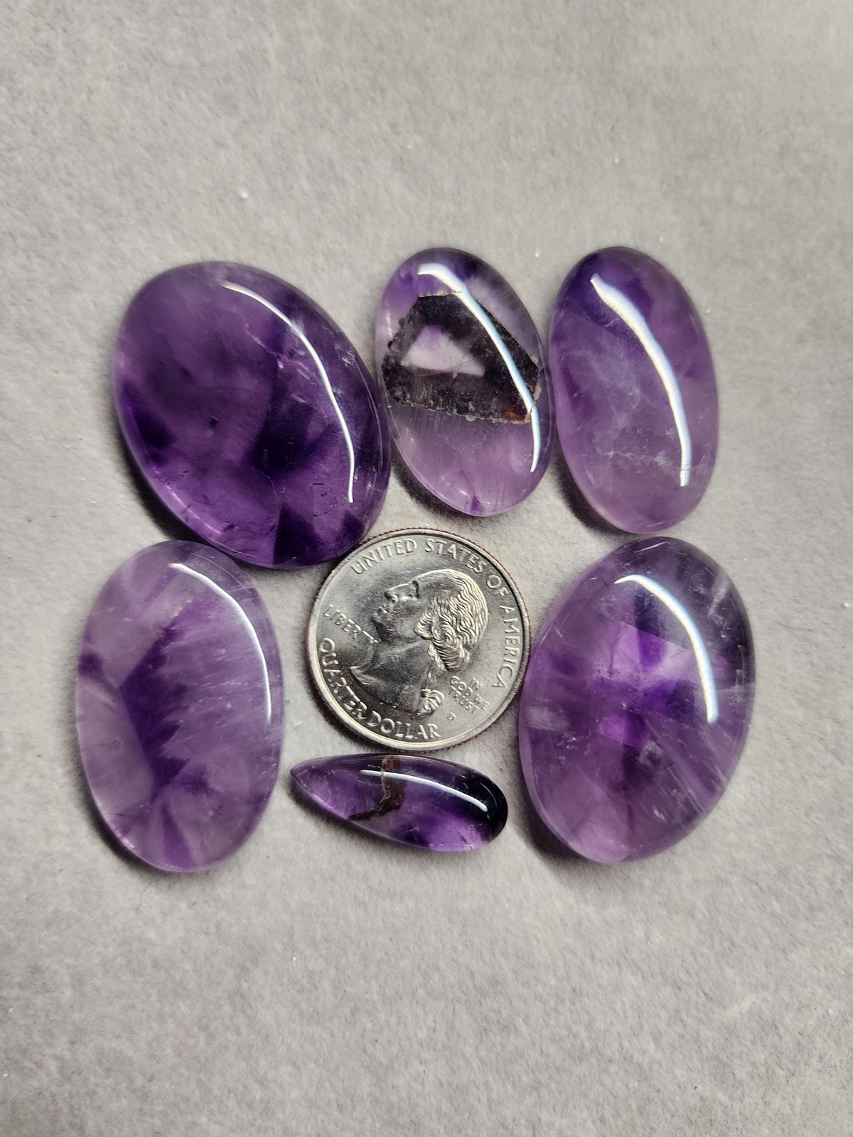 Bulk Lot | Natural Trapiche Amethyst Cabochons
