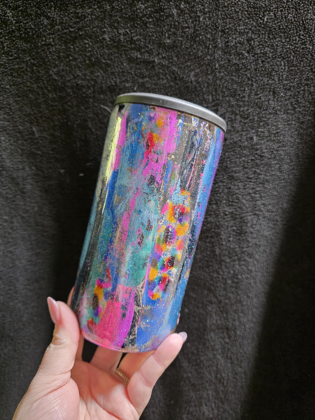 Just Fun - No Decal | 4 In 1 Stainless Steel Epoxy Can Cooler | Convertible to 14oz Tumbler