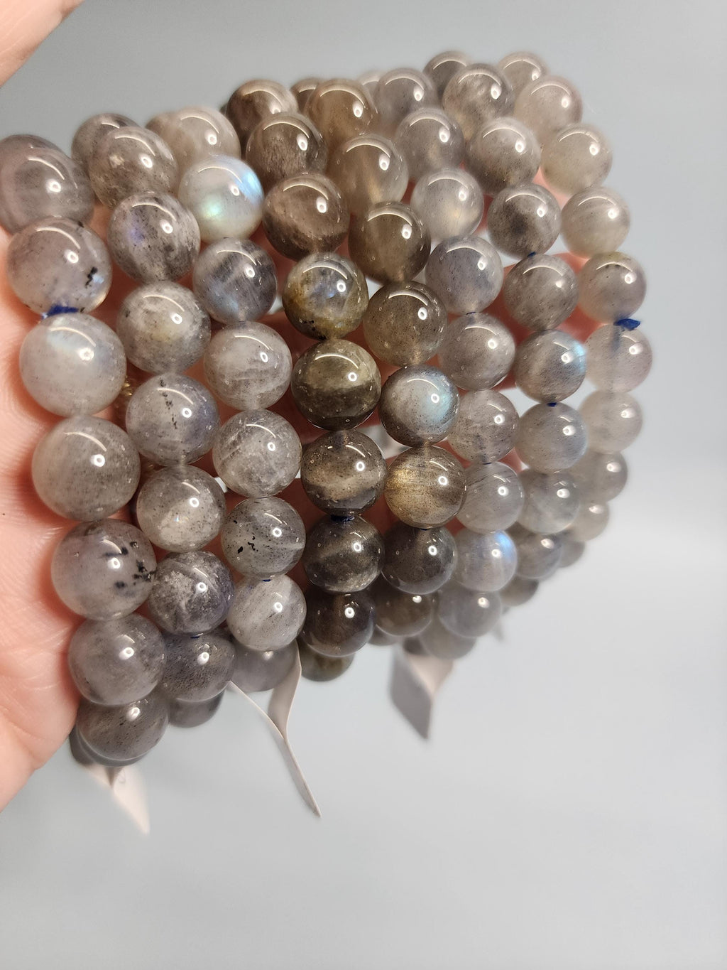 Natural Labradorite 9-10mm Stretch Bracelet