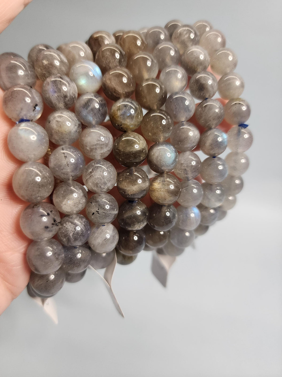 Natural Labradorite 9-10mm Stretch Bracelet