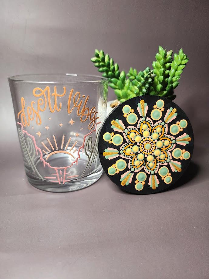 Desert Vibes Mandala Stash Jar