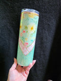 Summer Florals | 30oz Skinny Stainless Steel Epoxy Tumbler