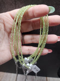 Natural Crystal Anklets | Peridot, Fluorite, Black Spinel, Chrysocolla, Watermelon Tourmaline, Amazonite, Moonstone, Sunstone, Mixed