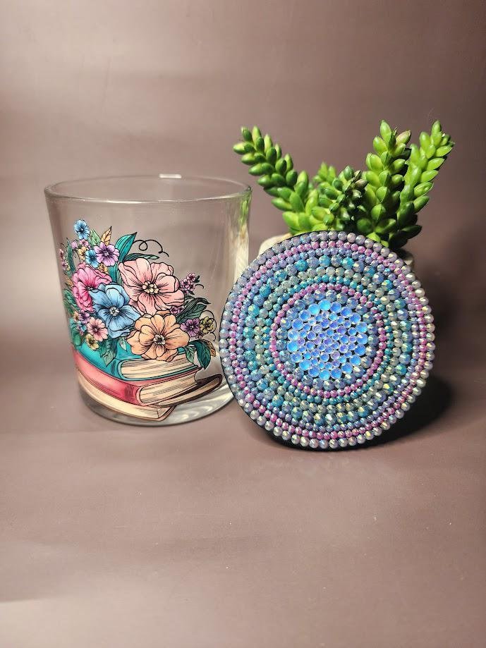 Floral Books Mandala Stash Jar