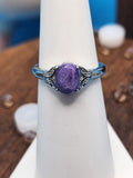 Natural Charoite Ring
