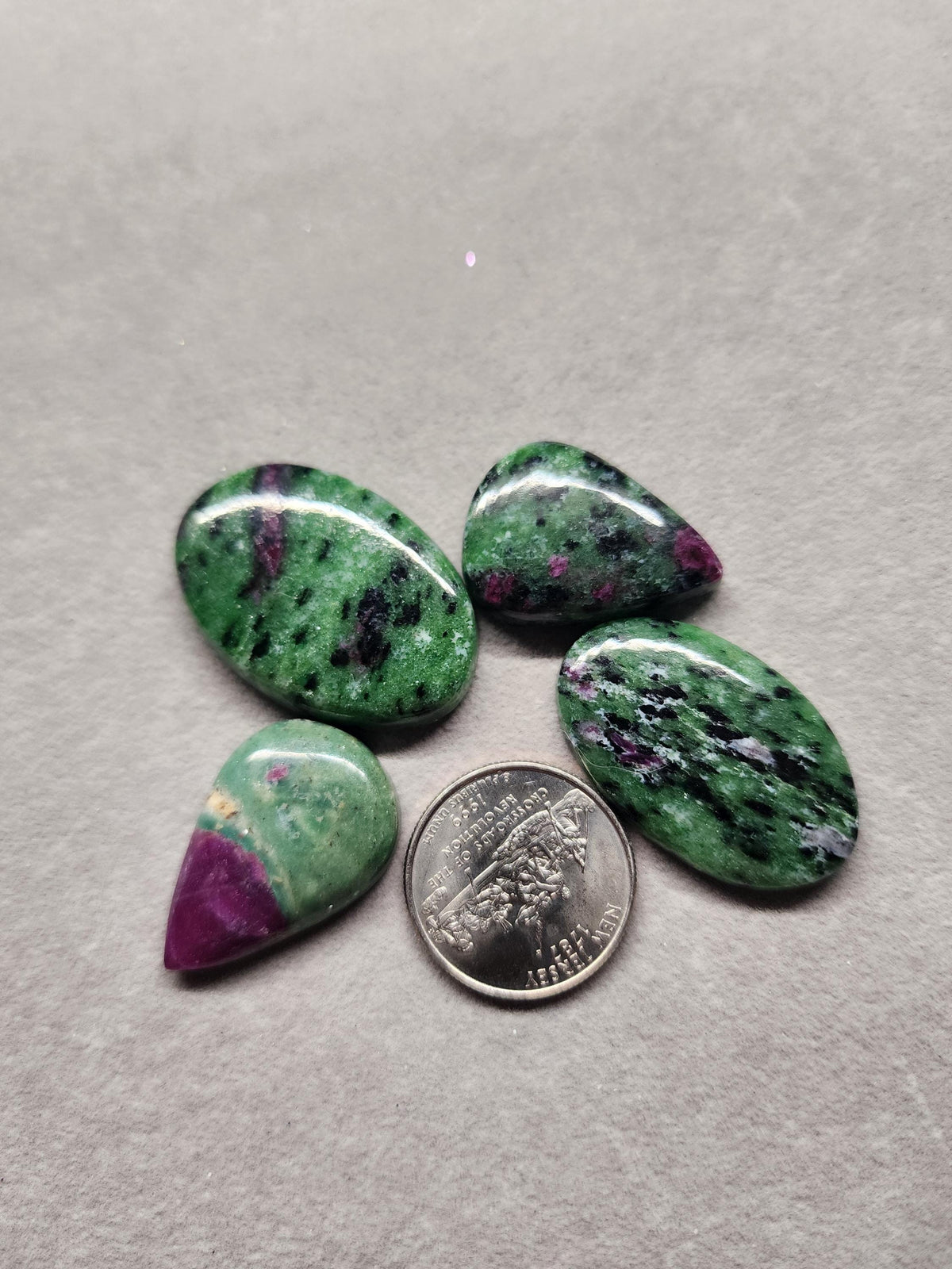 Bulk Lot  | Natural Ruby Zoisite Cabochons