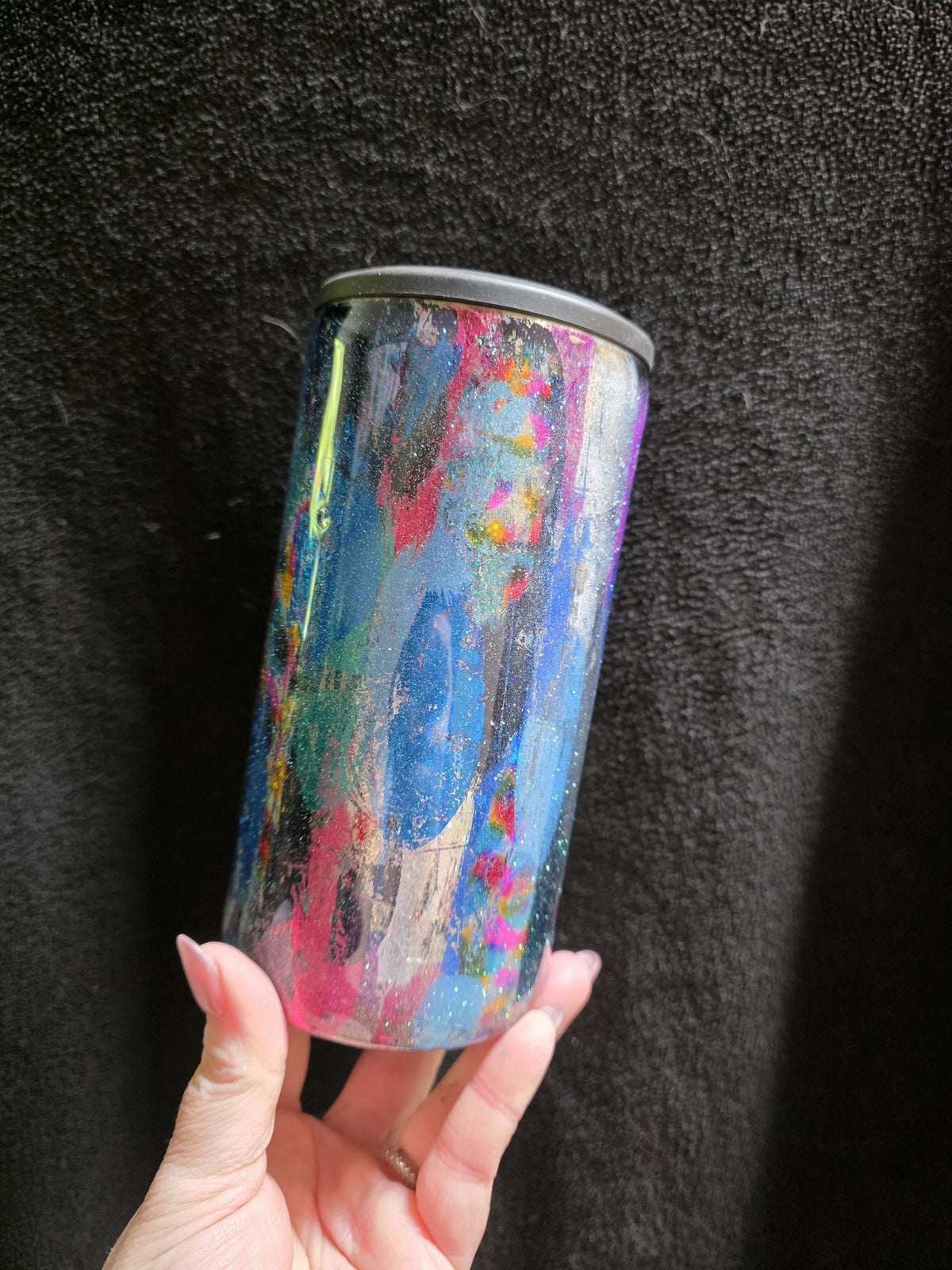 Just Fun - No Decal | 4 In 1 Stainless Steel Epoxy Can Cooler | Convertible to 14oz Tumbler