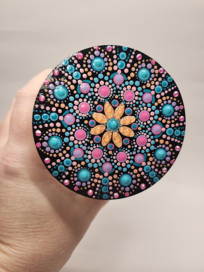 Floral Books Mandala Stash Jar