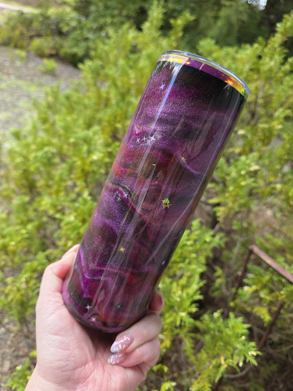 Space Axolotl | 20oz Skinny Stainless Steel Epoxy Tumbler