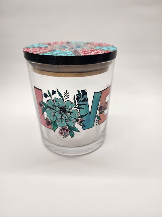 Floral Love Mandala Stash Jar