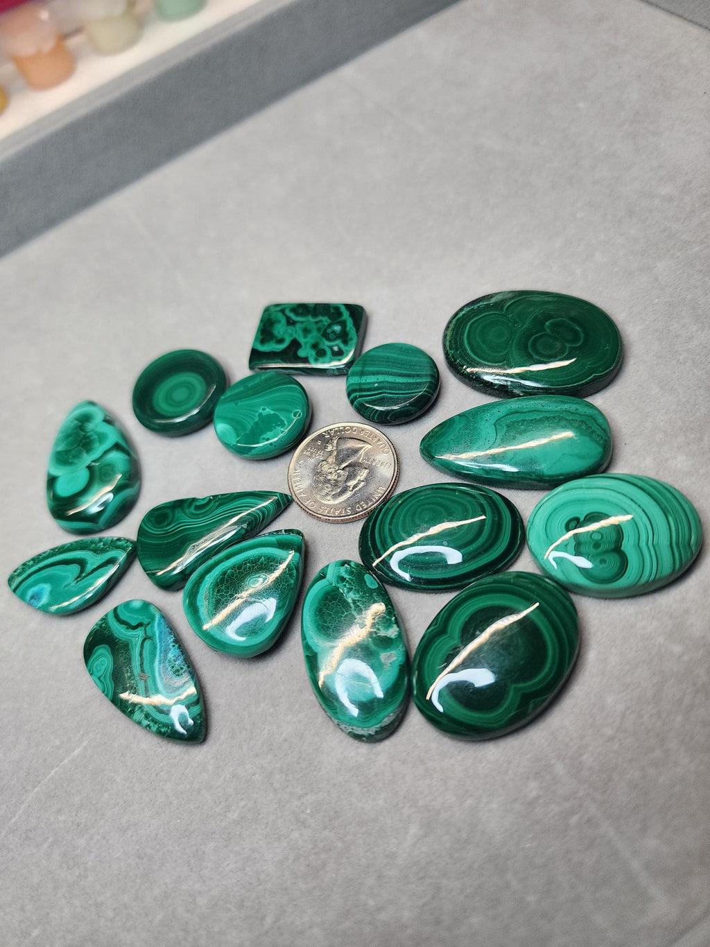 Bulk Lot | Natural Malachite Cabochons