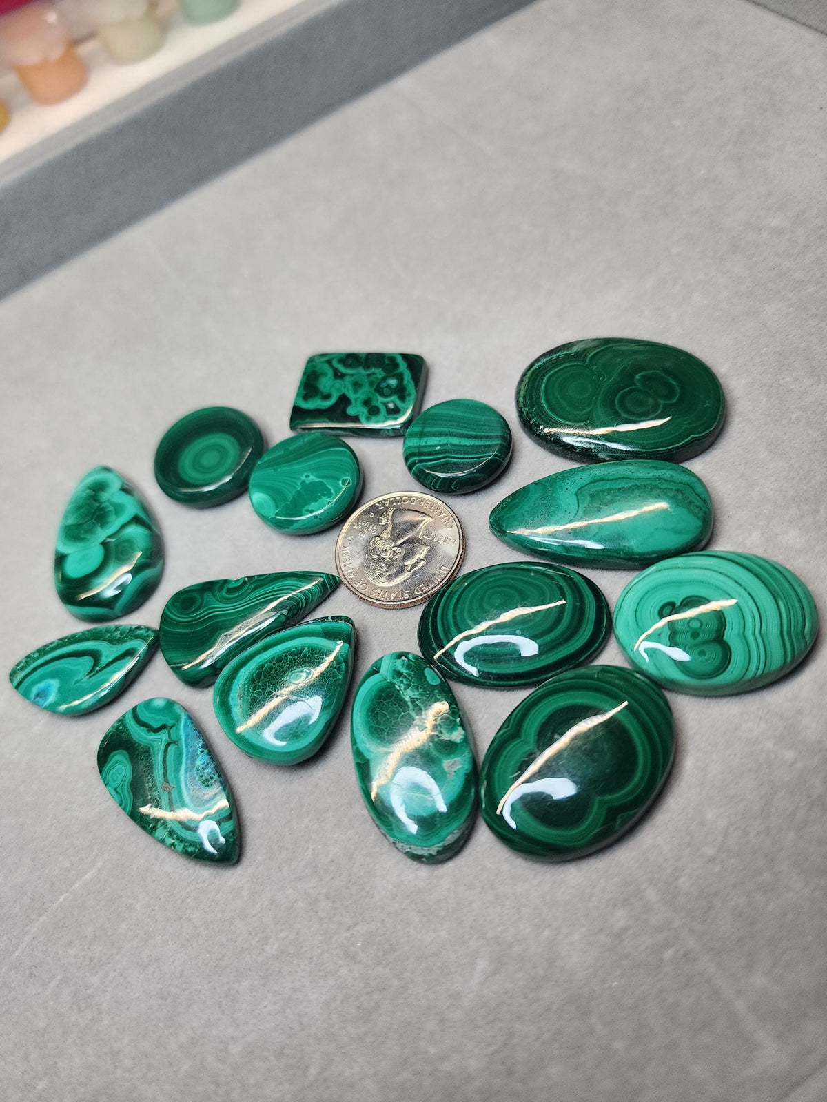 Bulk Lot | Natural Malachite Cabochons