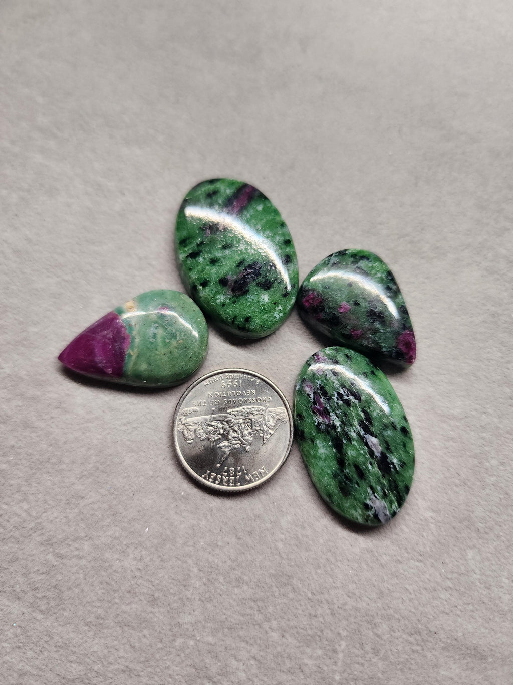 Bulk Lot  | Natural Ruby Zoisite Cabochons