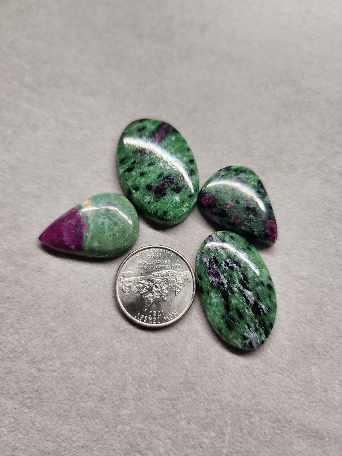 Bulk Lot  | Natural Ruby Zoisite Cabochons