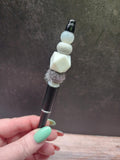 Black & White Collection Silicone Beaded Pens