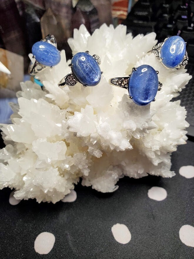 Natural Blue Kyanite Ring