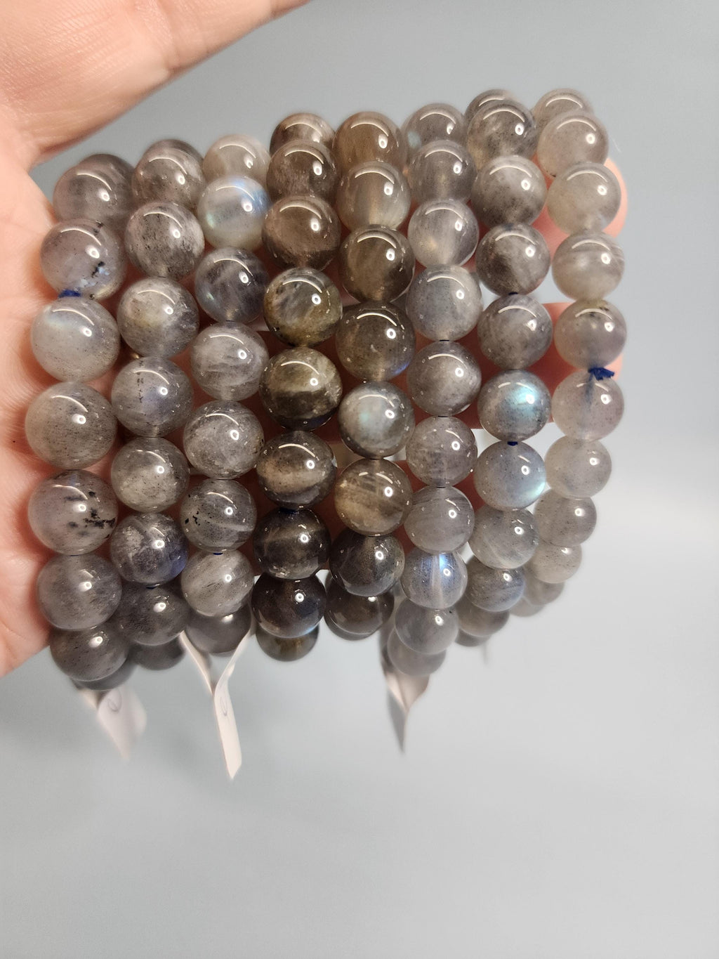Natural Labradorite 9-10mm Stretch Bracelet