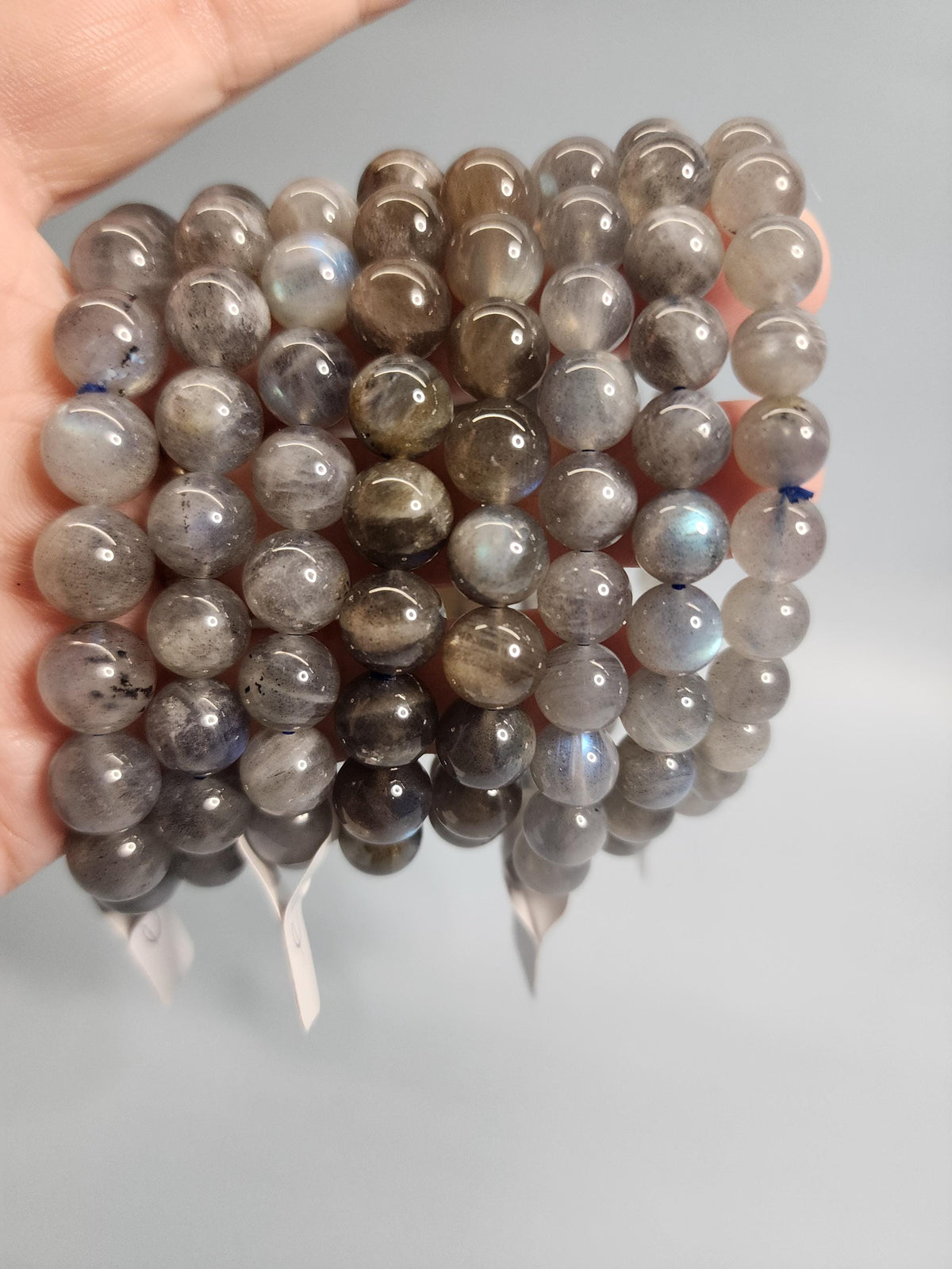 Natural Labradorite 9-10mm Stretch Bracelet