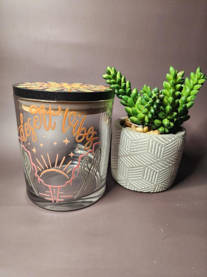 Desert Vibes Mandala Stash Jar
