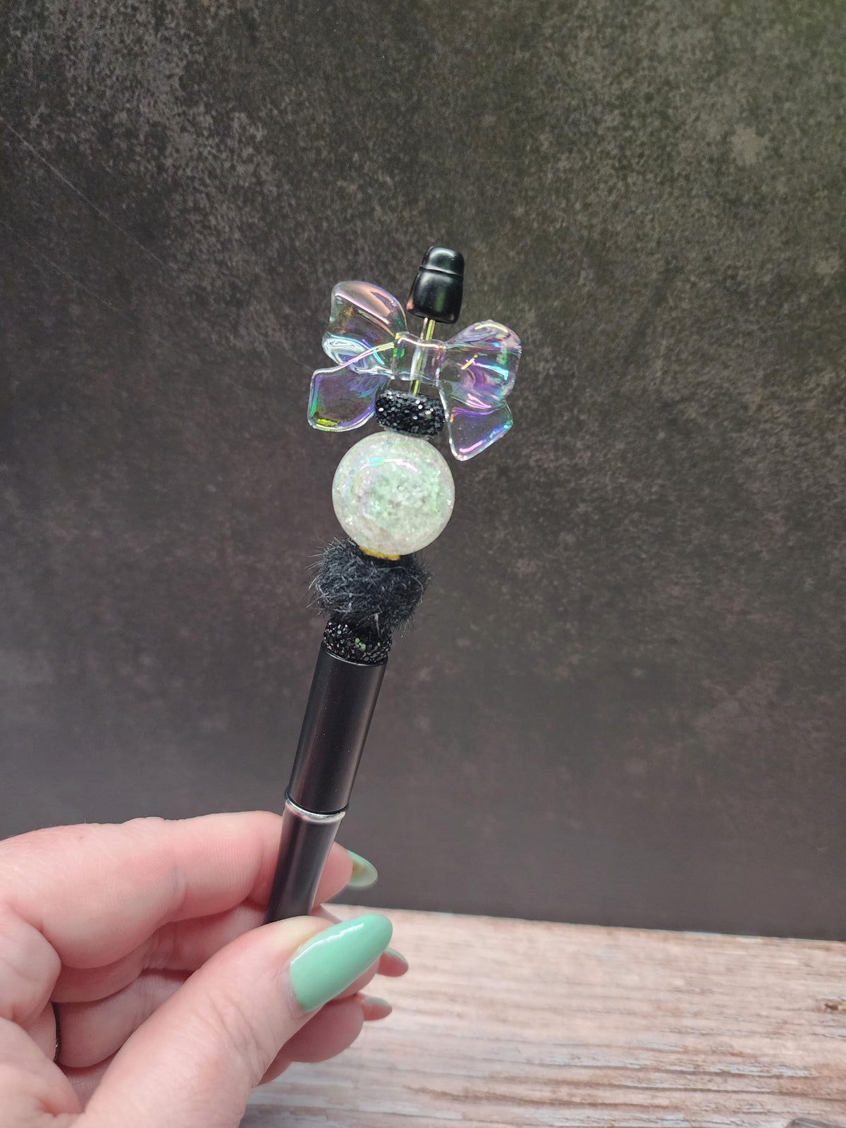 Black & White Collection Silicone Beaded Pens