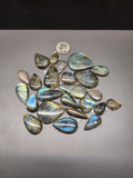 Bulk Lot | Natural Labradorite Teardrop Cabochons