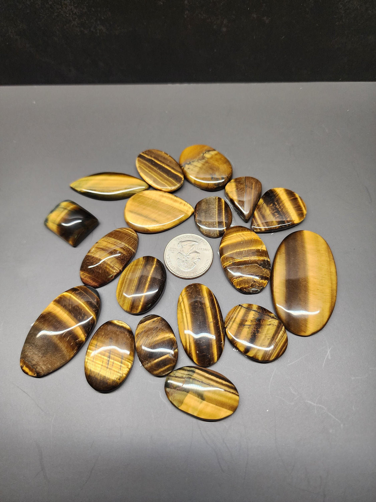 Bulk Lot | Natural Tigers Eye Cabochons