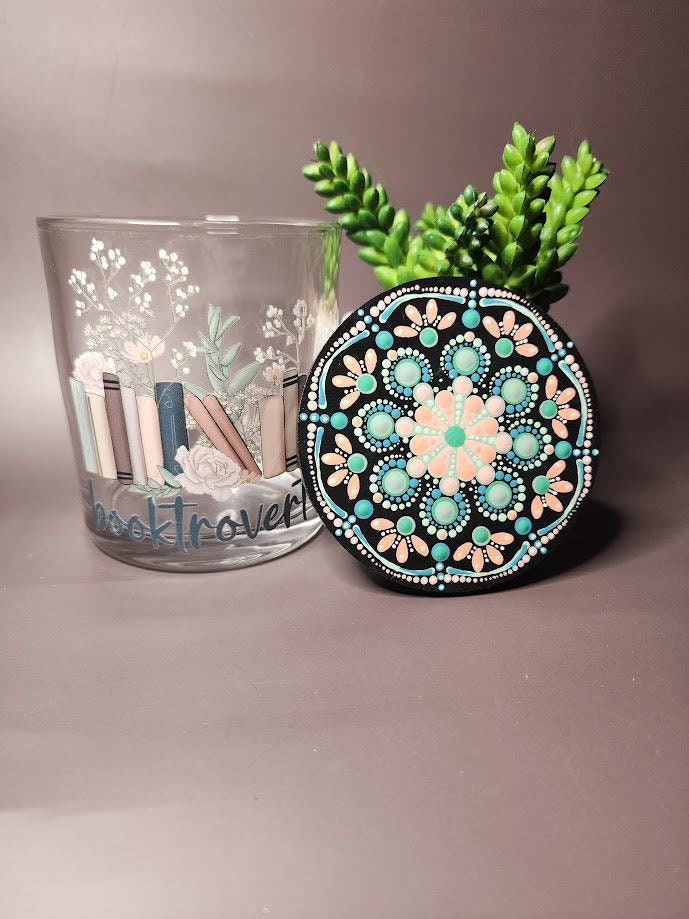 Floral Booktrovert Mandala Stash Jar