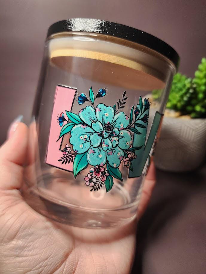 Floral Love Mandala Stash Jar