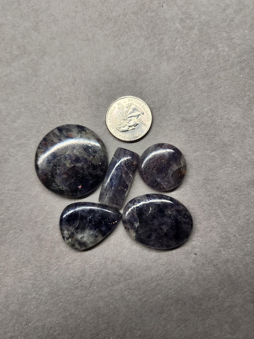 Bulk Lot | Natural Iolite Sunstone Cabochons