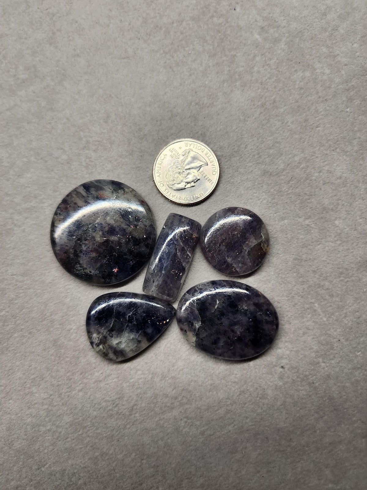 Bulk Lot | Natural Iolite Sunstone Cabochons