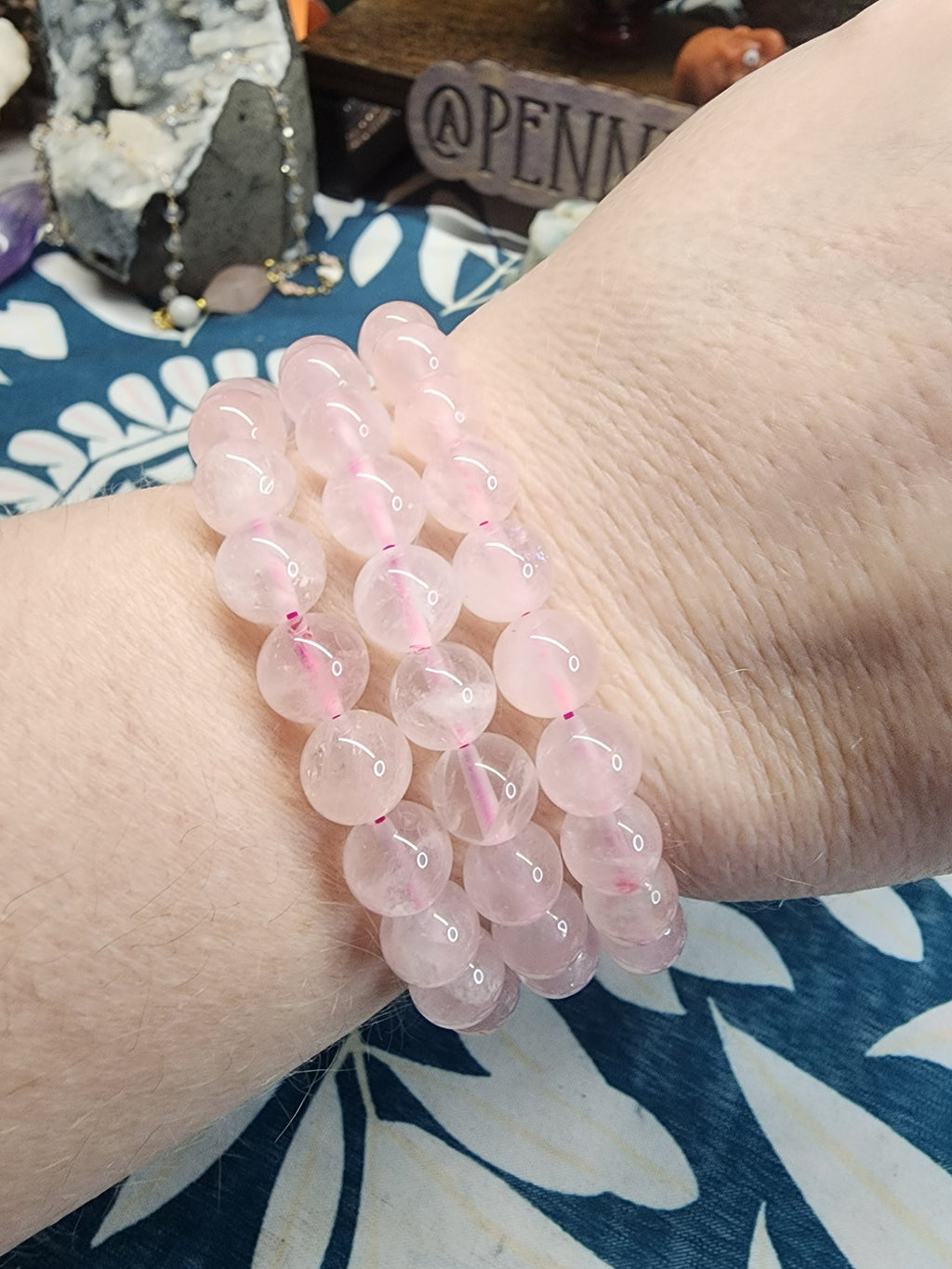 Natural Rose Quartz 8mm Stretch Bracelet