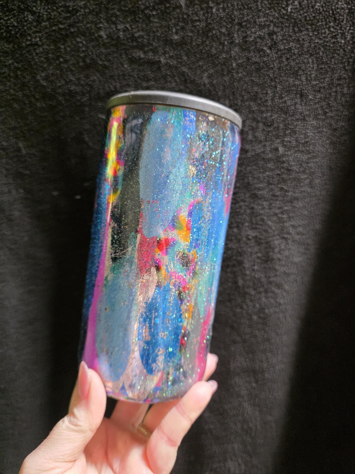 Just Fun - No Decal | 4 In 1 Stainless Steel Epoxy Can Cooler | Convertible to 14oz Tumbler