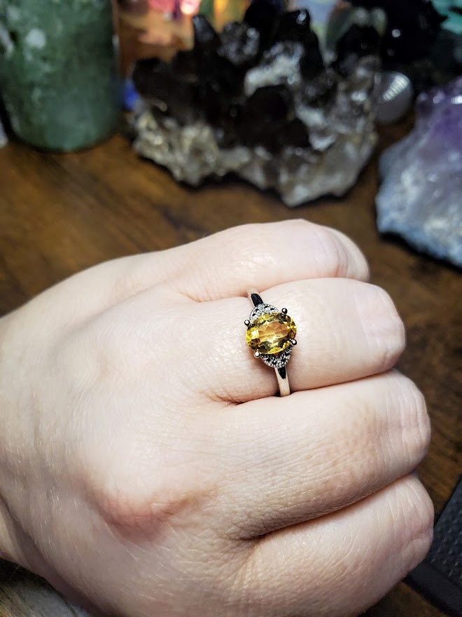 Natural Citrine Ring