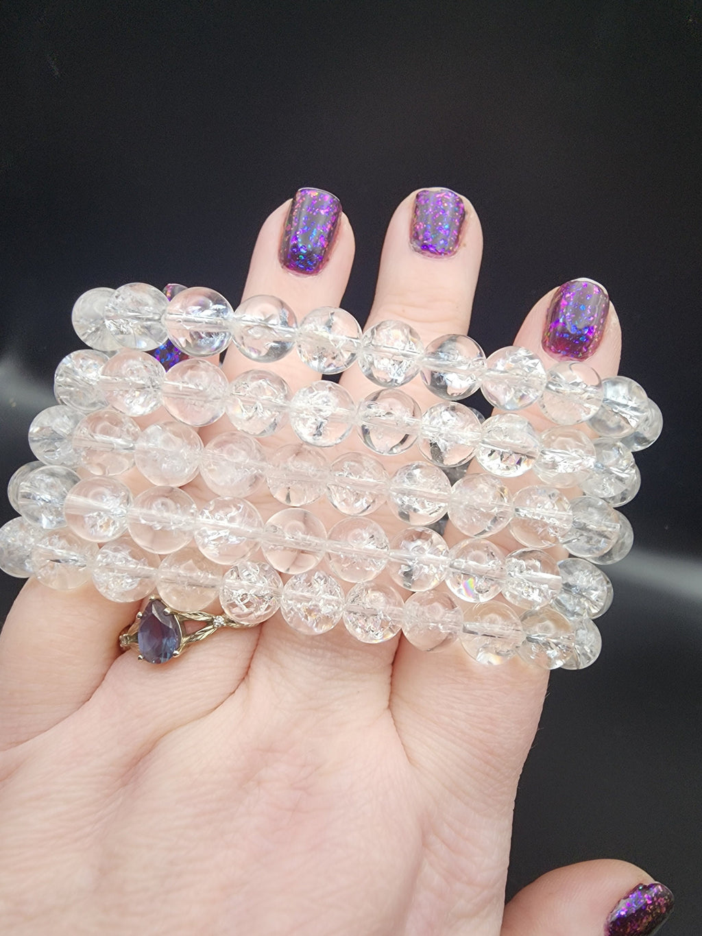 Natural Clear Quartz 8mm Stretch Bracelet