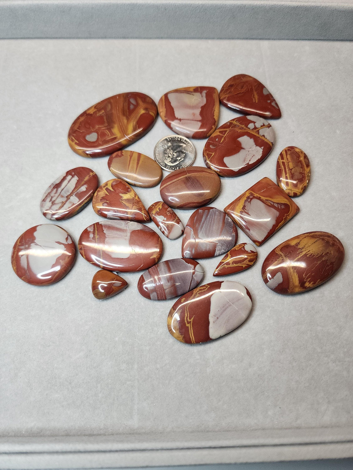 Bulk Lot | Natural Noreena Jasper Cabochons