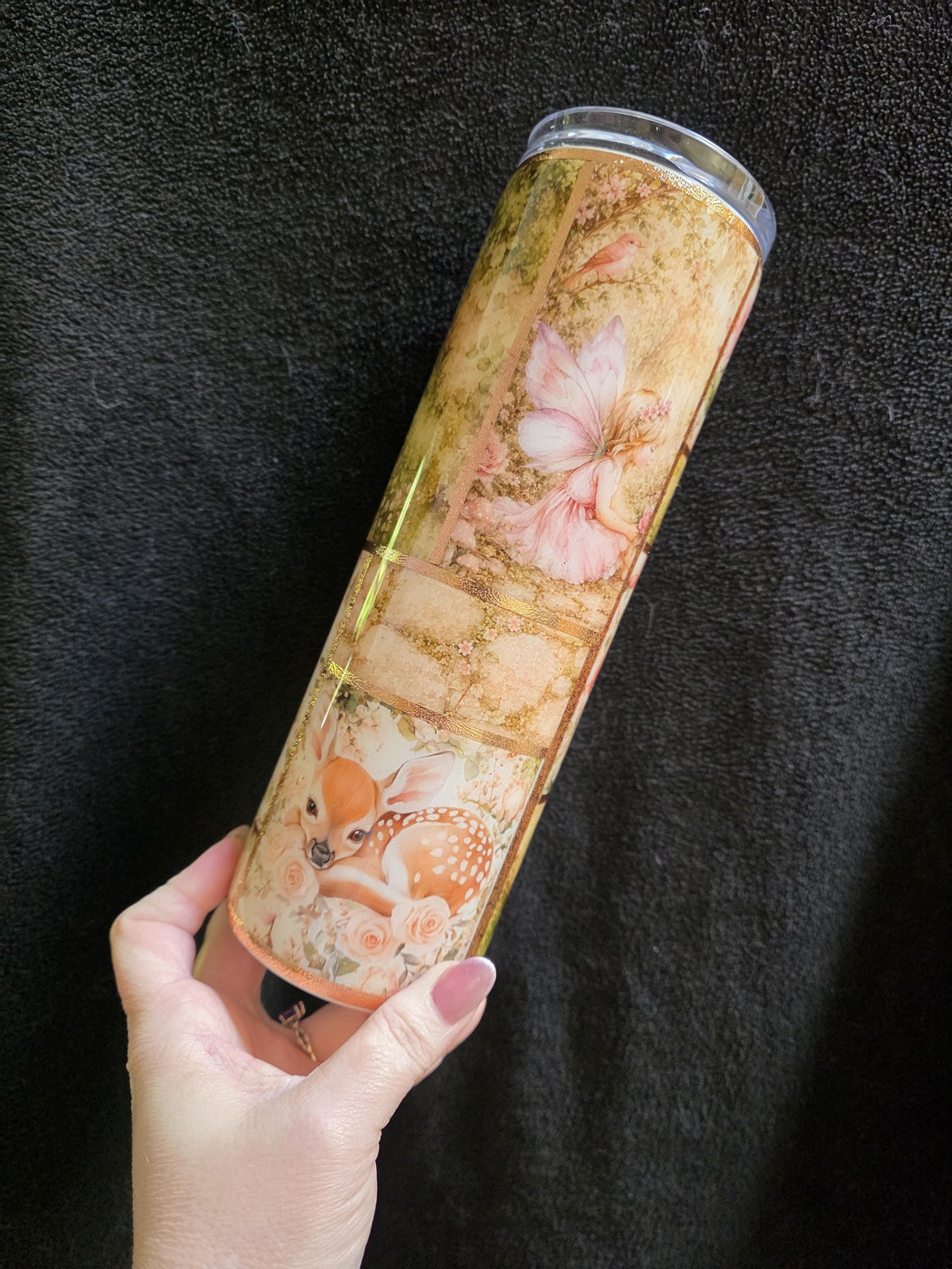Pastel Cottage Core | 30oz Skinny Stainless Steel Epoxy Tumbler