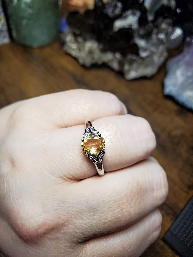 Natural Citrine Ring