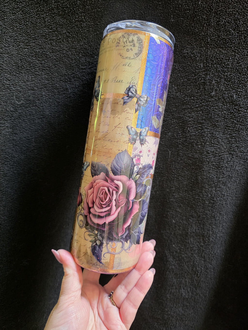 Junk Journal Tumbler | 30oz Skinny Stainless Steel Epoxy Tumbler