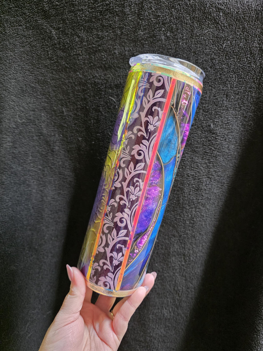 Moody Dark Media Cup | 30oz Skinny Stainless Steel Epoxy Tumbler