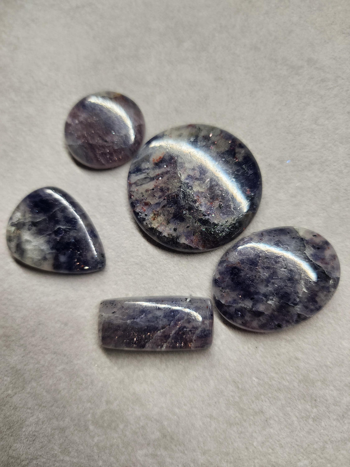 Bulk Lot | Natural Iolite Sunstone Cabochons