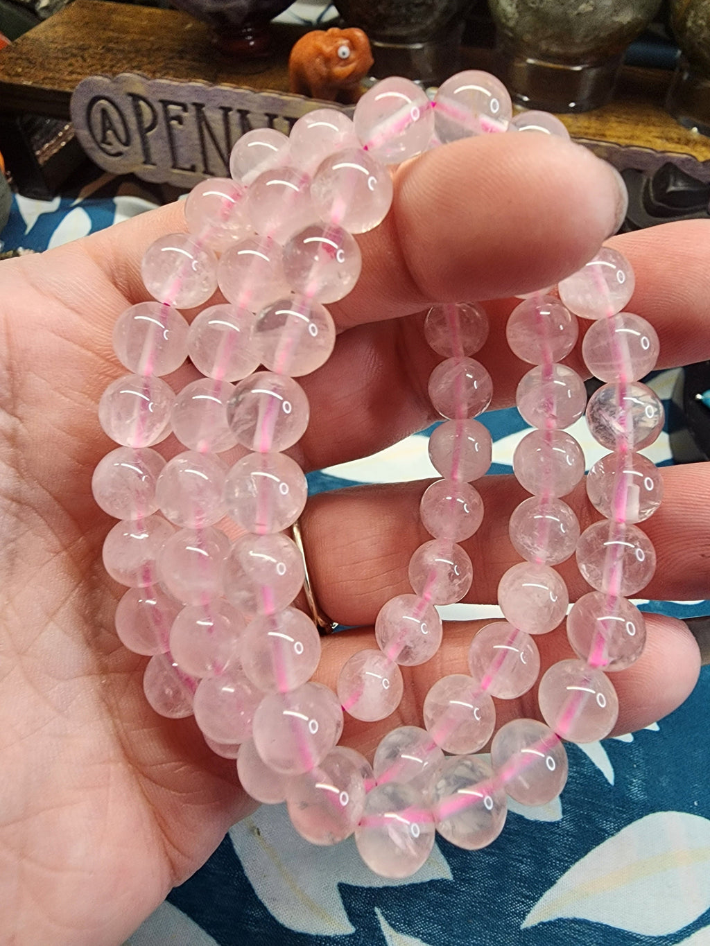 Natural Rose Quartz 8mm Stretch Bracelet