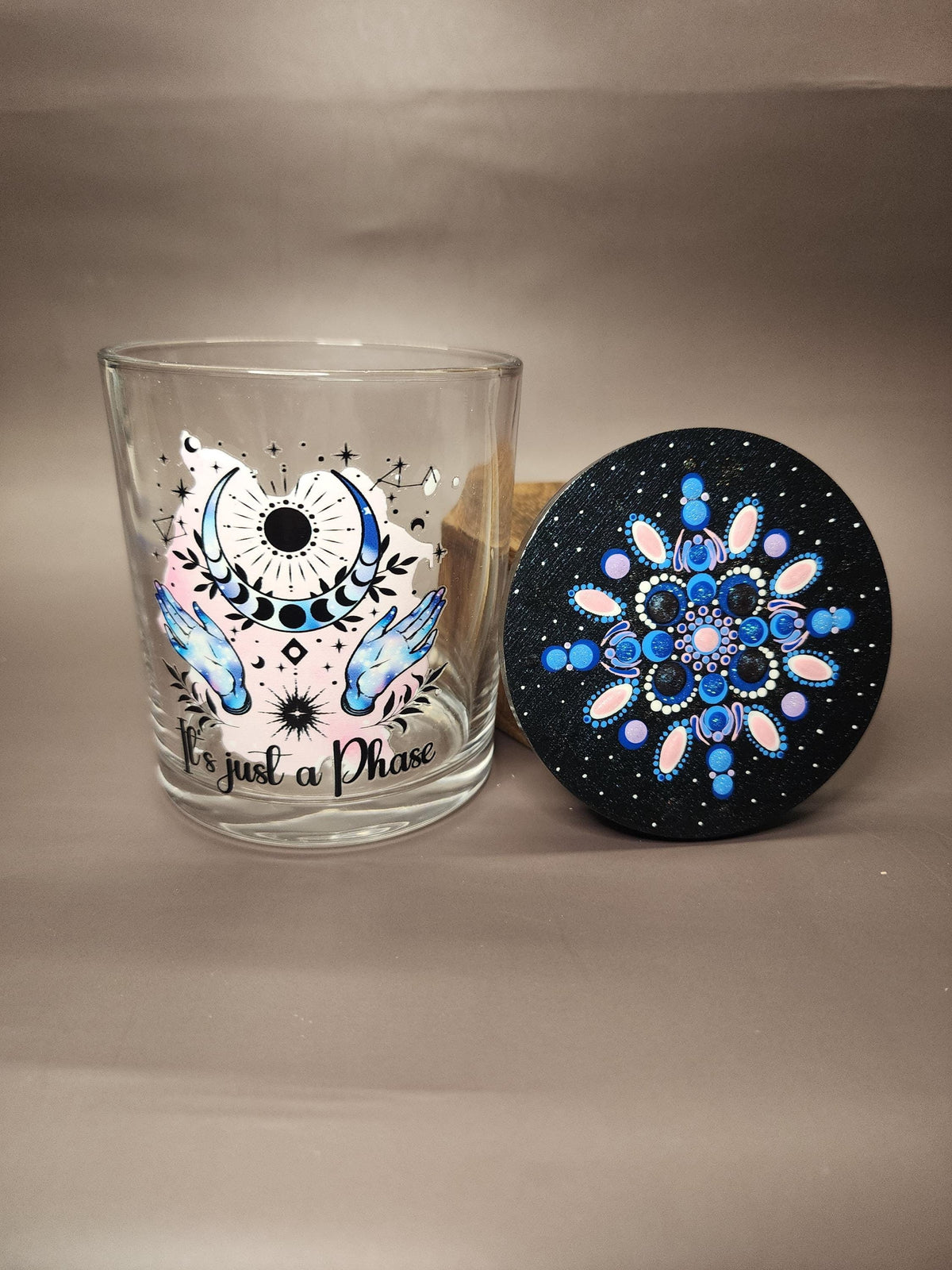It's Just a Phase Moon Mandala Stash Jar