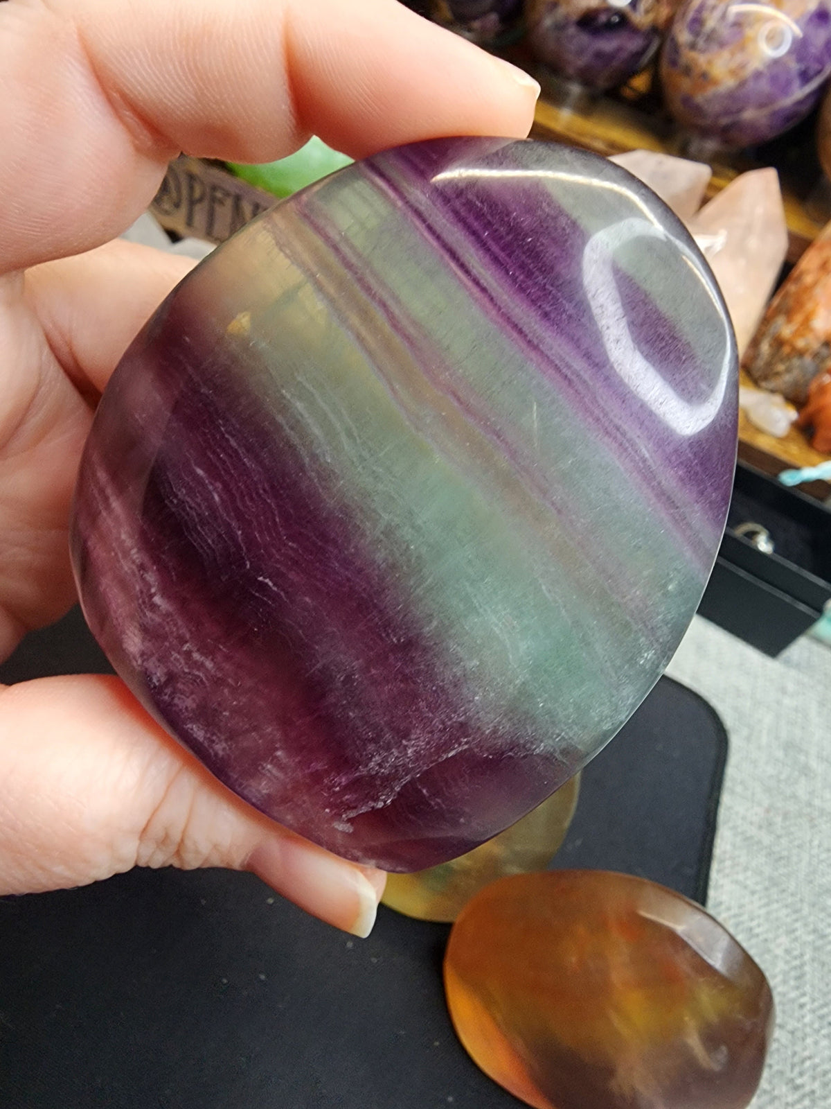 Natural Rainbow Fluorite Freeforms