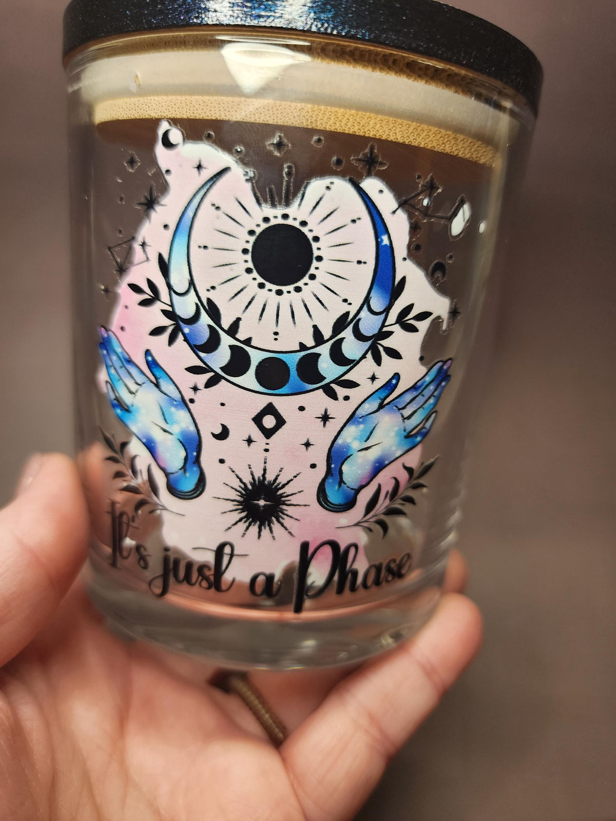 It's Just a Phase Moon Mandala Stash Jar