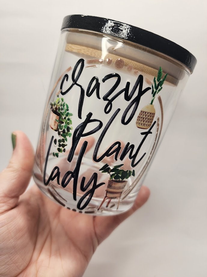 Crazy Plant Lady Mandala Stash Jar