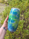 Hidden Leaf Embossed | 25oz Stemless Wine Glass Stainless Epoxy Tumbler