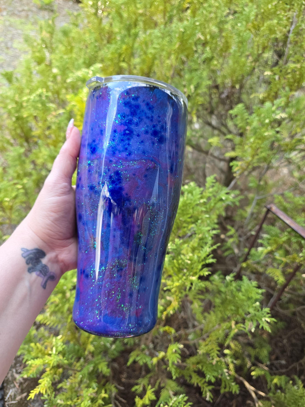 Hummingbird | 32oz Coffee Caddy Steel Epoxy Tumbler