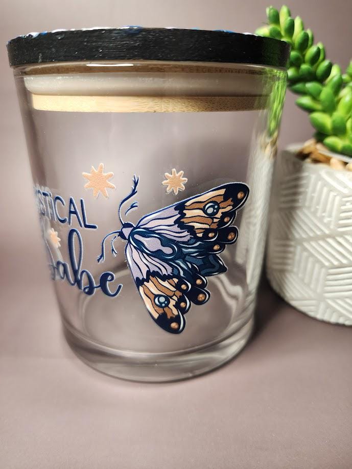 Mystical Babe Moth Mandala Stash Jar